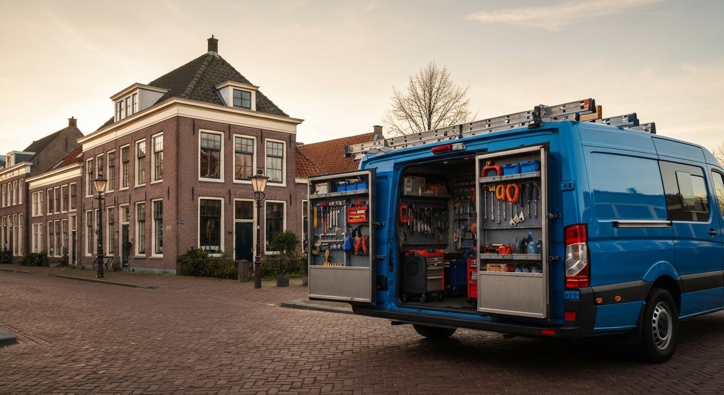 Moderne meterkast met aardlekschakelaars en automaten