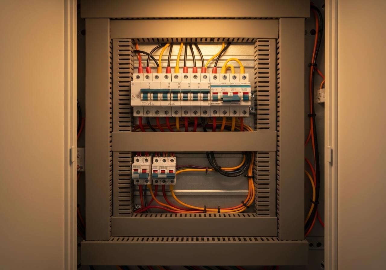 Sfeervolle woonkamer met ingebouwde LED-verlichting